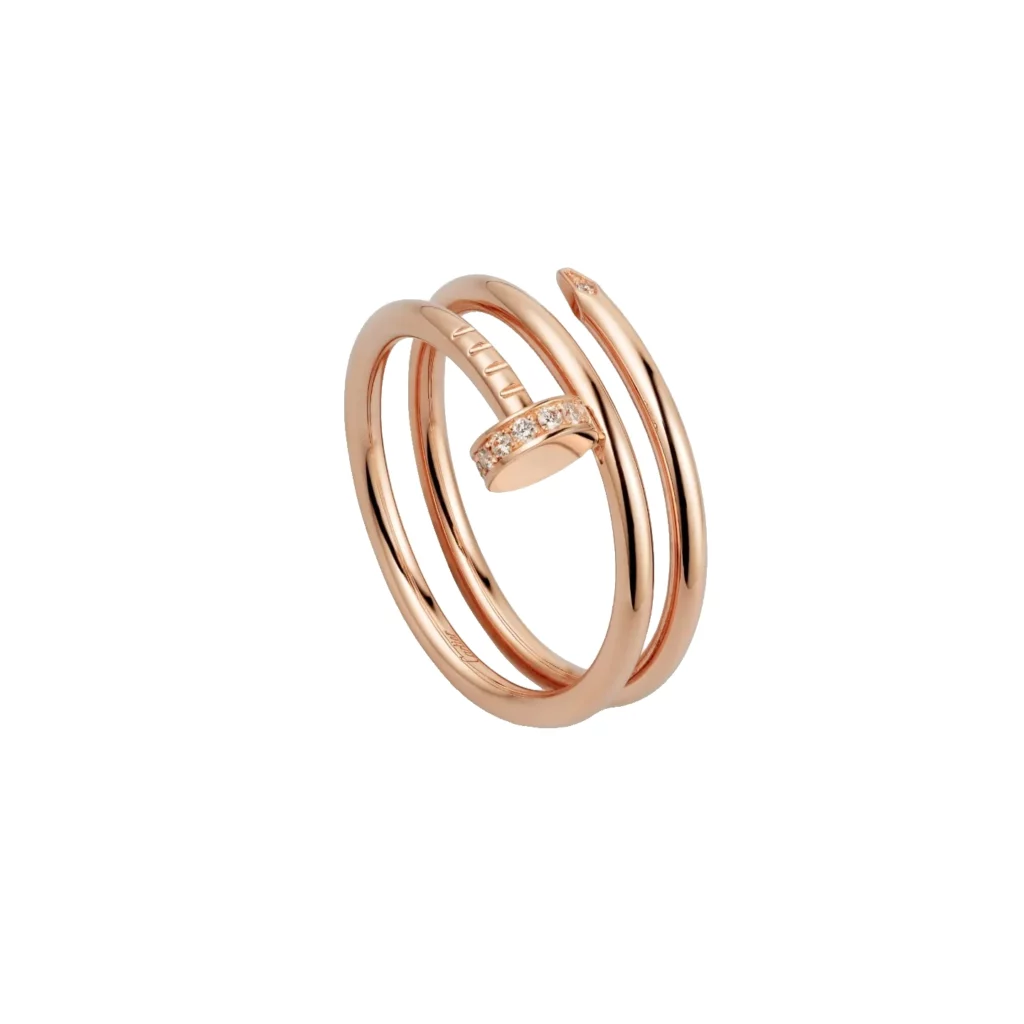 Bague Juste un Clou, double, diamants
