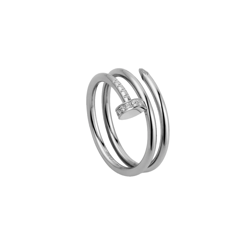 Bague Juste un Clou, double, diamants