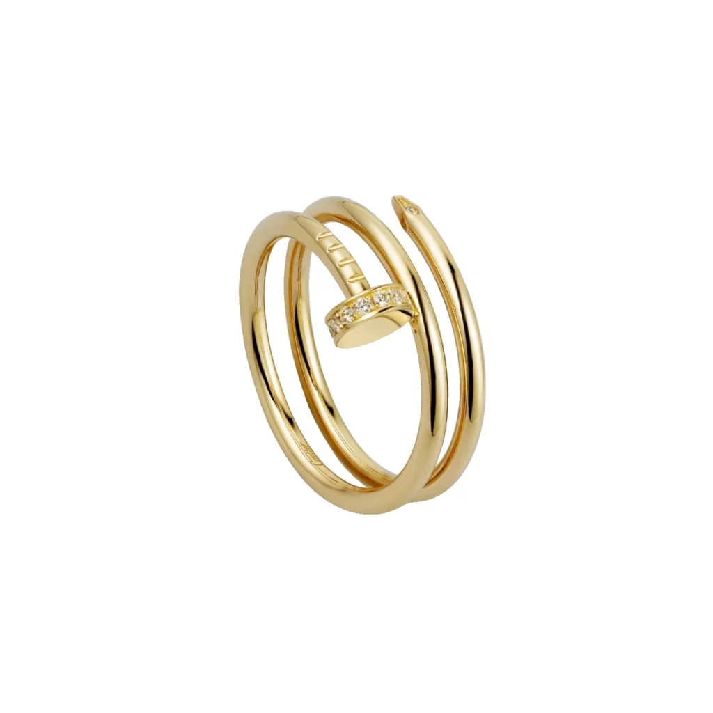Bague Juste un Clou, double, diamants