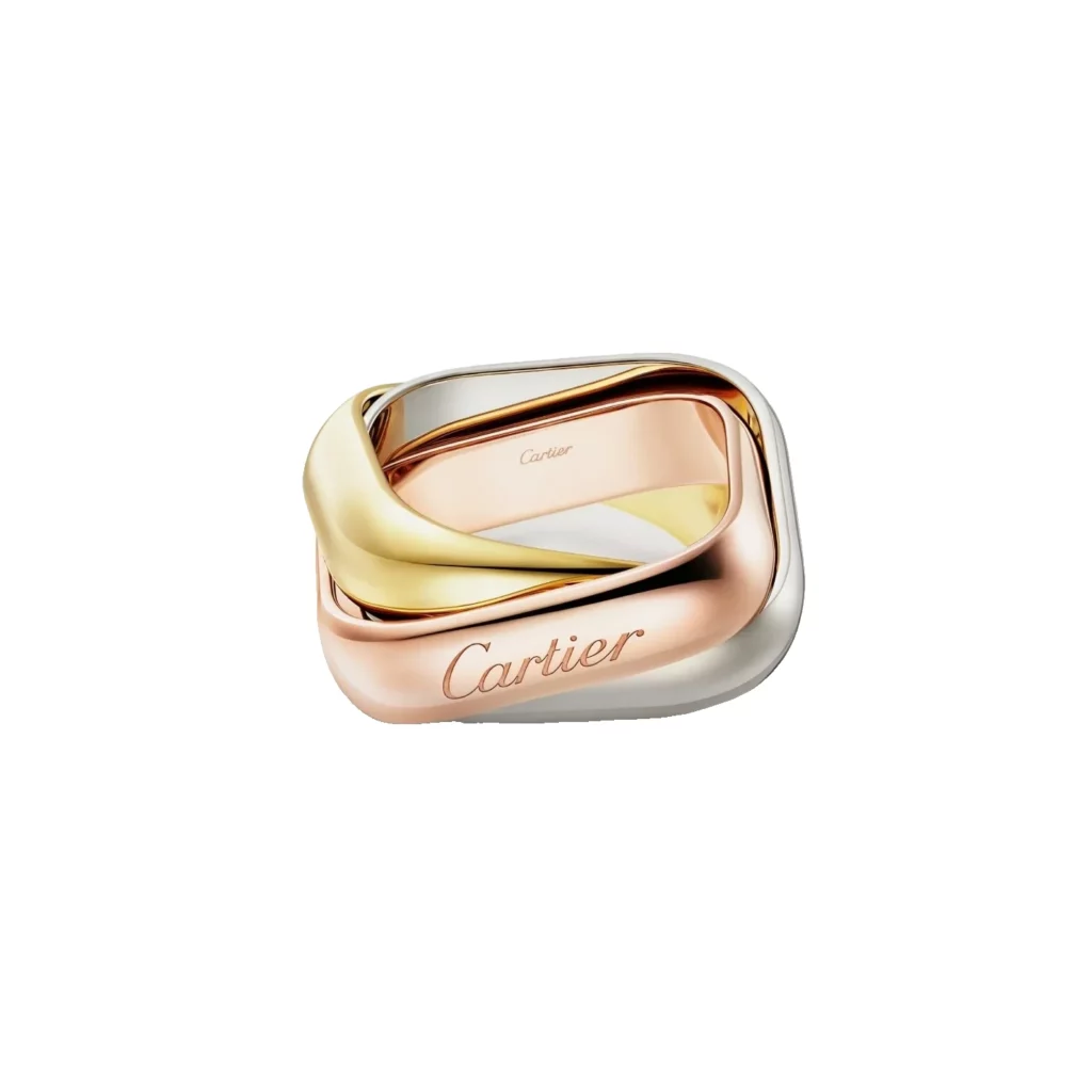 Bague Trinity, de forme coussin, grand modèle
