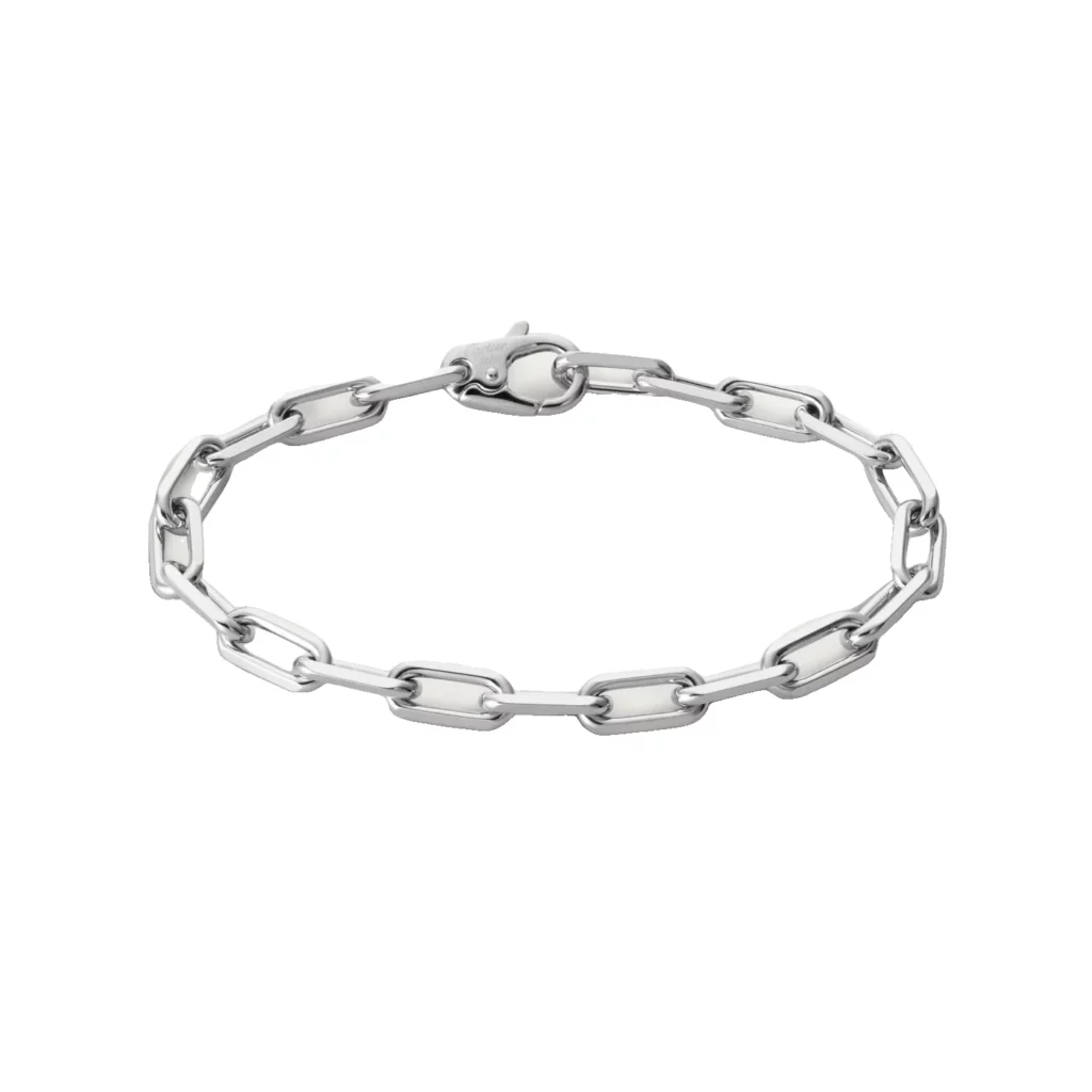 Bracelet Santos de Cartier, chaîne, moyen modèle