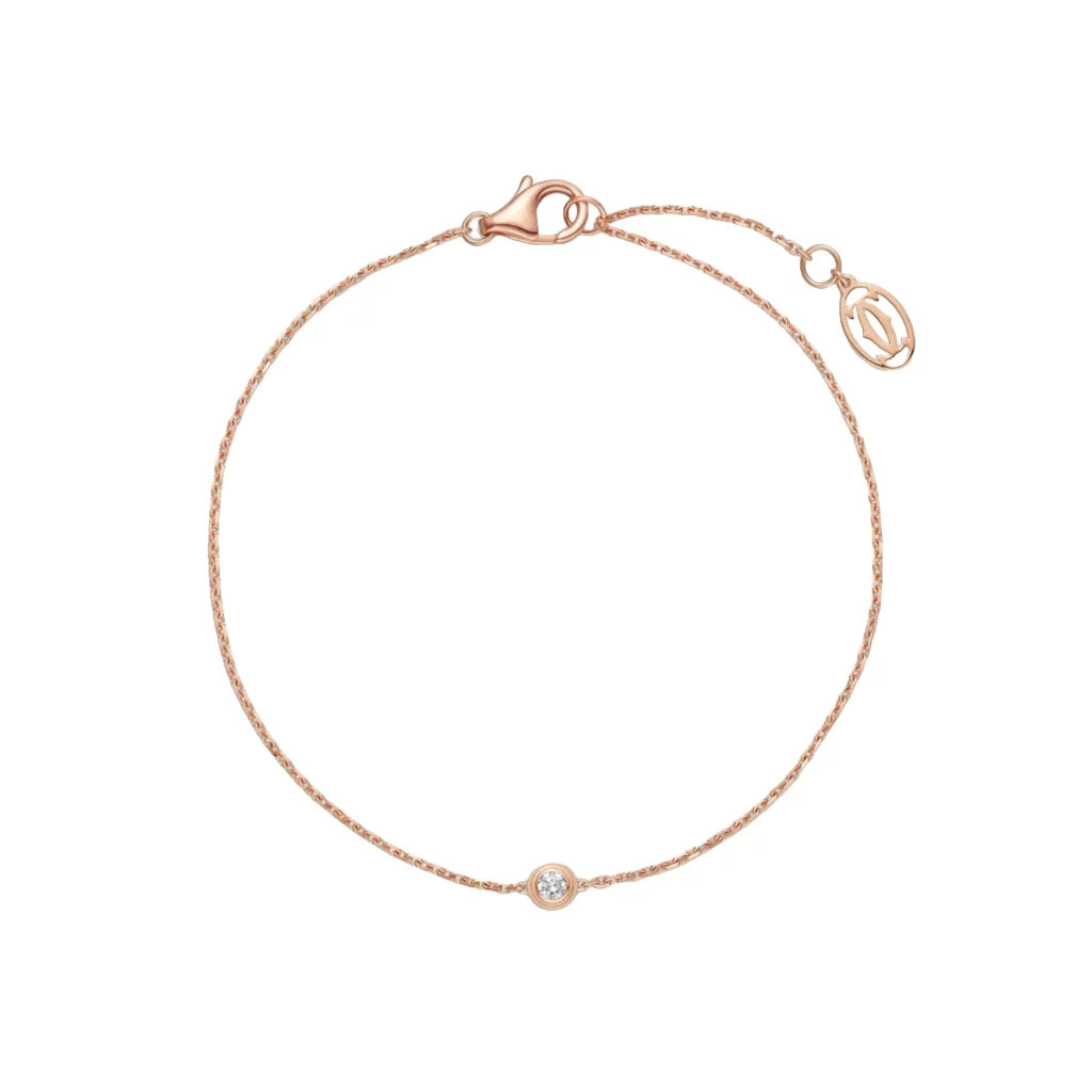 Bracelet Cartier d'Amour, diamant taille brillant, petit modèle