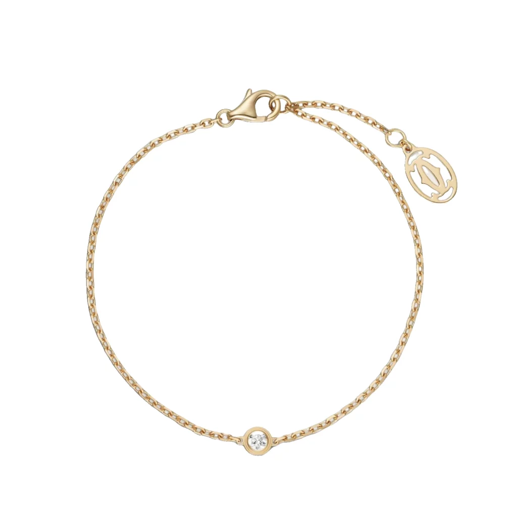 Bracelet Cartier d'Amour, diamant taille brillant, petit modèle
