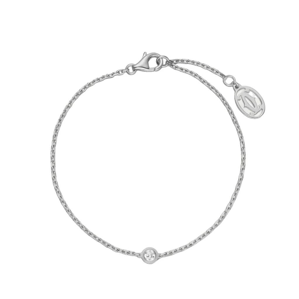 Bracelet Cartier d'Amour, diamant taille brillant, mini modèle