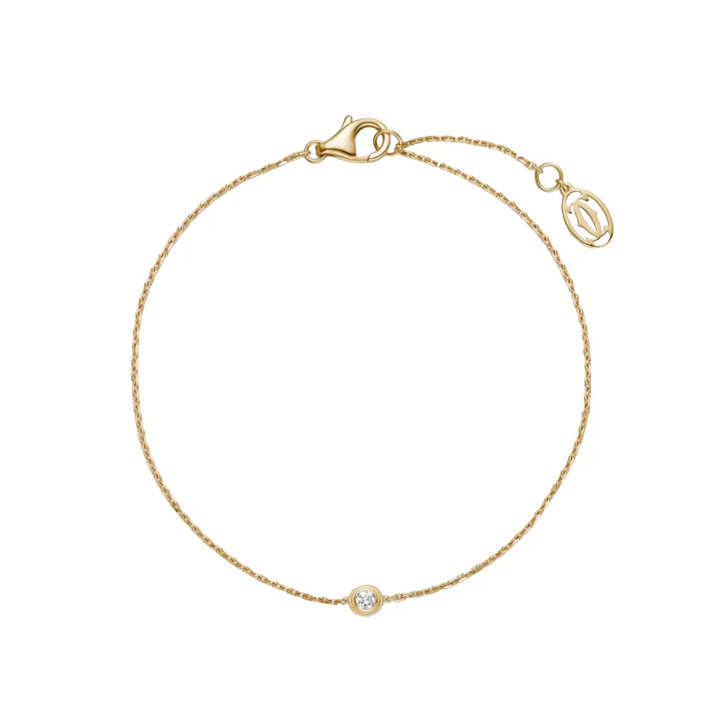 Bracelet Cartier d'Amour, diamant taille brillant, mini modèle