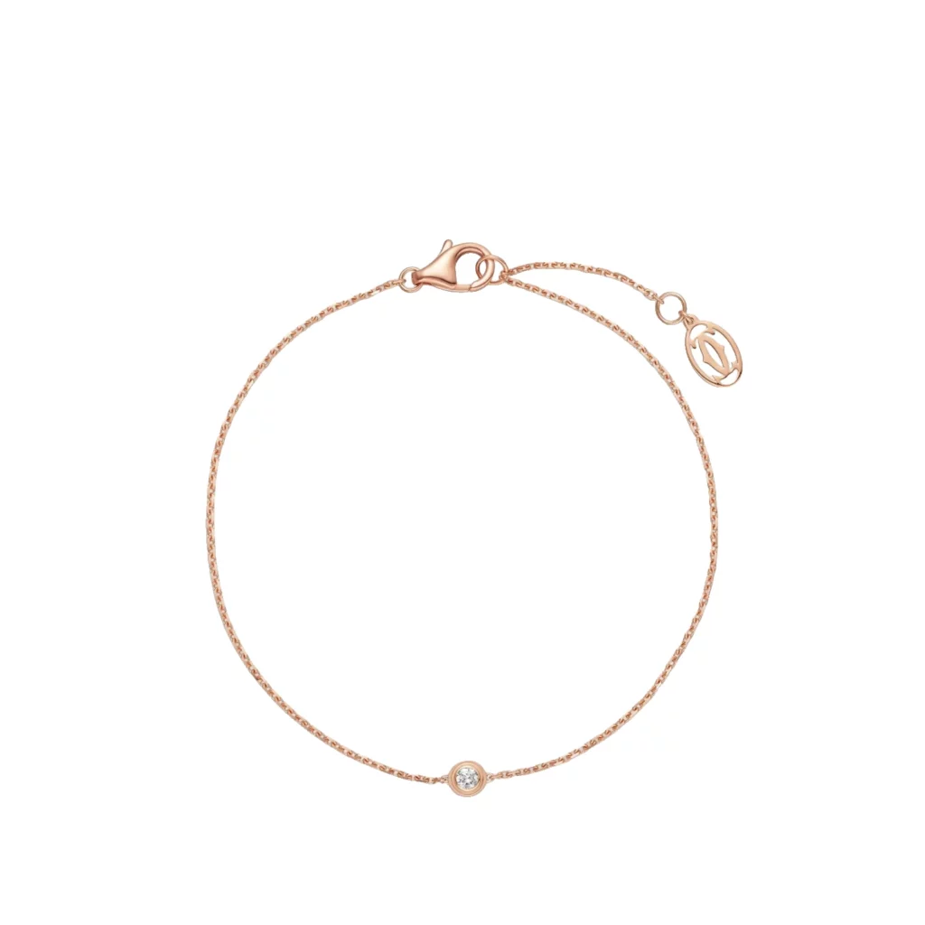 Bracelet Cartier d'Amour, diamant taille brillant, moyen modèle