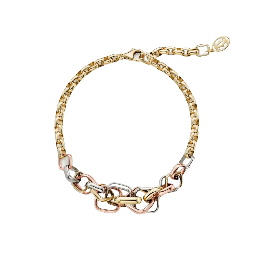 Bracelet Trinity, de forme coussin