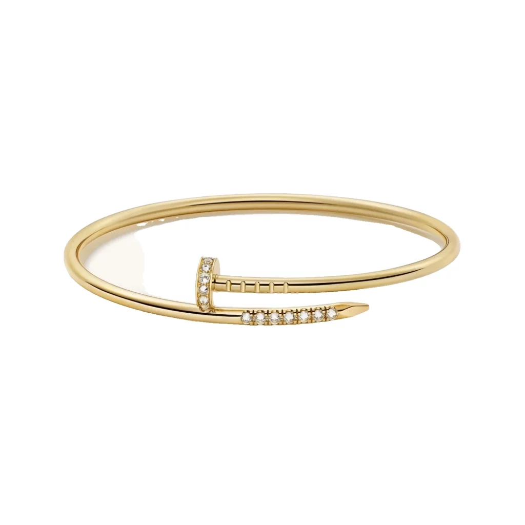 Bracelet Juste un Clou, petit modèle, diamants serti inversé