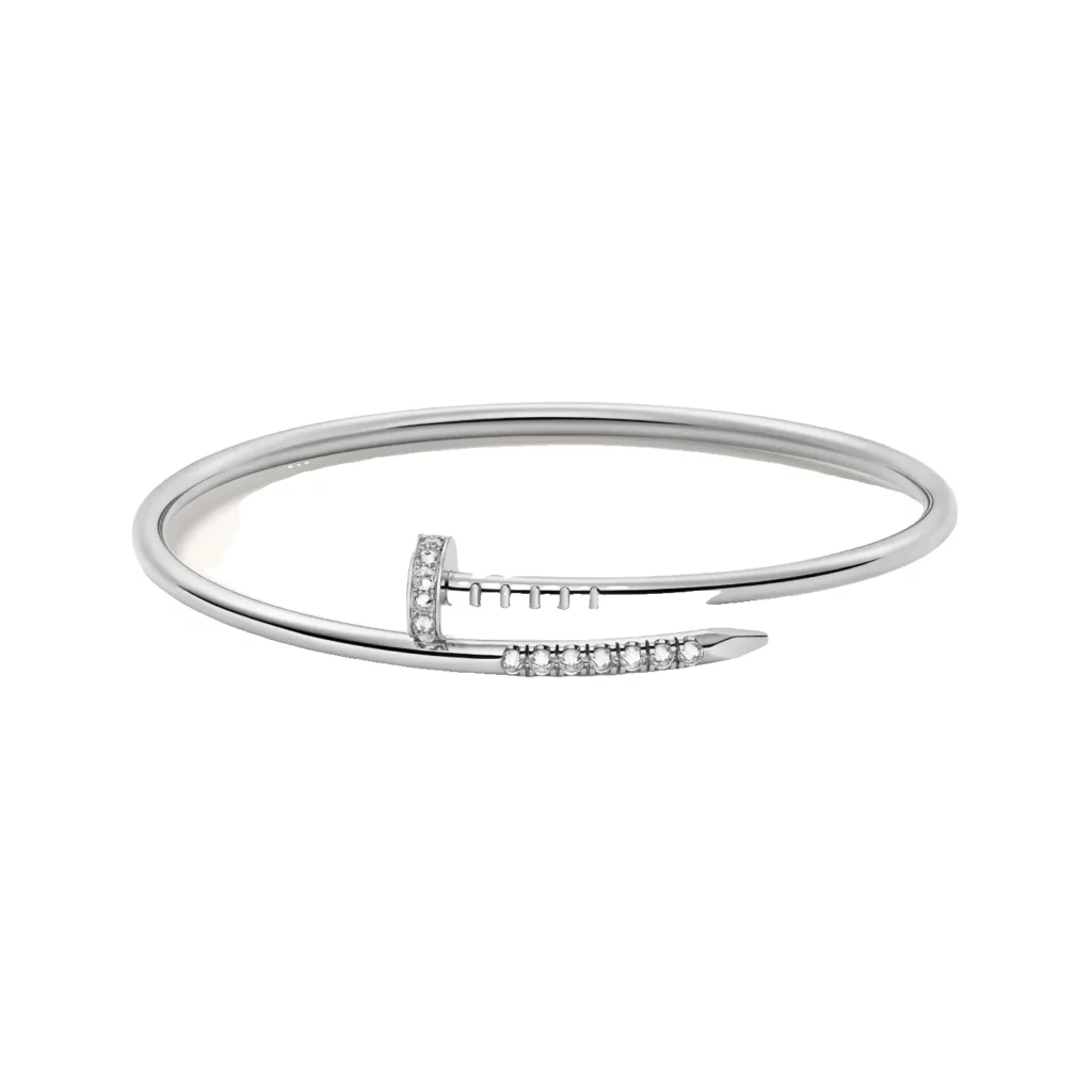 Bracelet Juste un Clou, petit modèle, diamants serti inversé