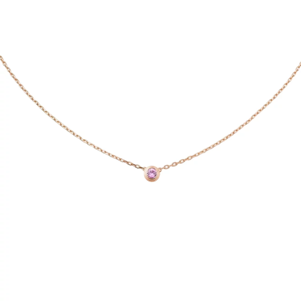Pendentif Cartier d'Amour, saphir rose