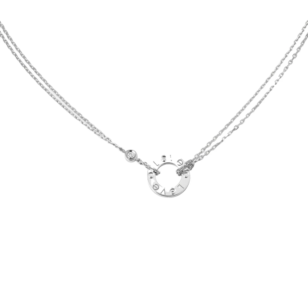 Pendentif LOVE, 2 diamants