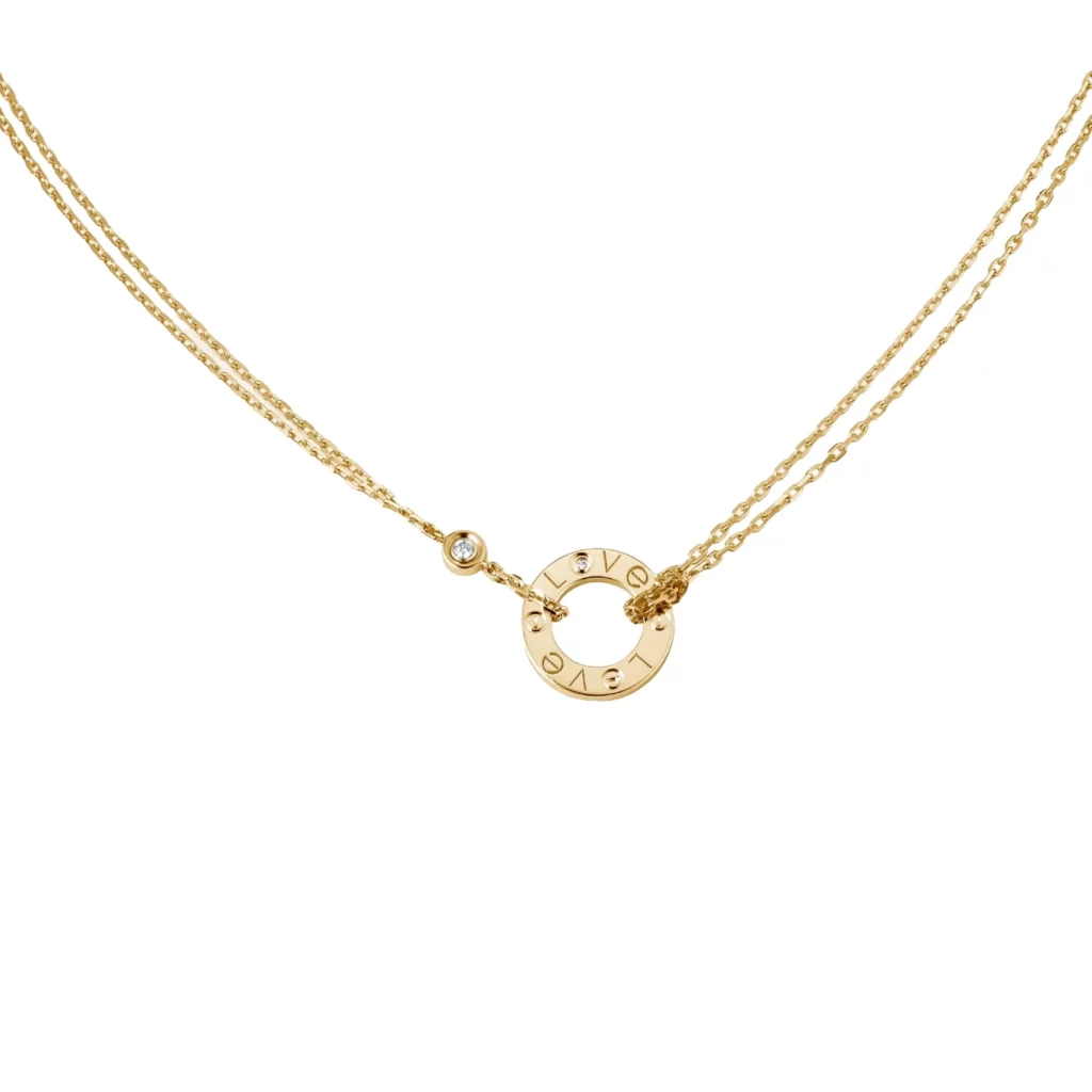 Pendentif LOVE, 2 diamants