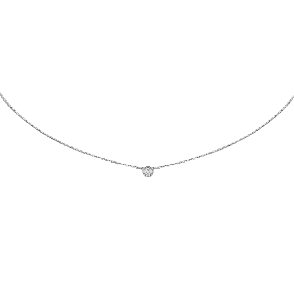 Pendentif Cartier d'Amour, diamant taille brillant, mini modèle