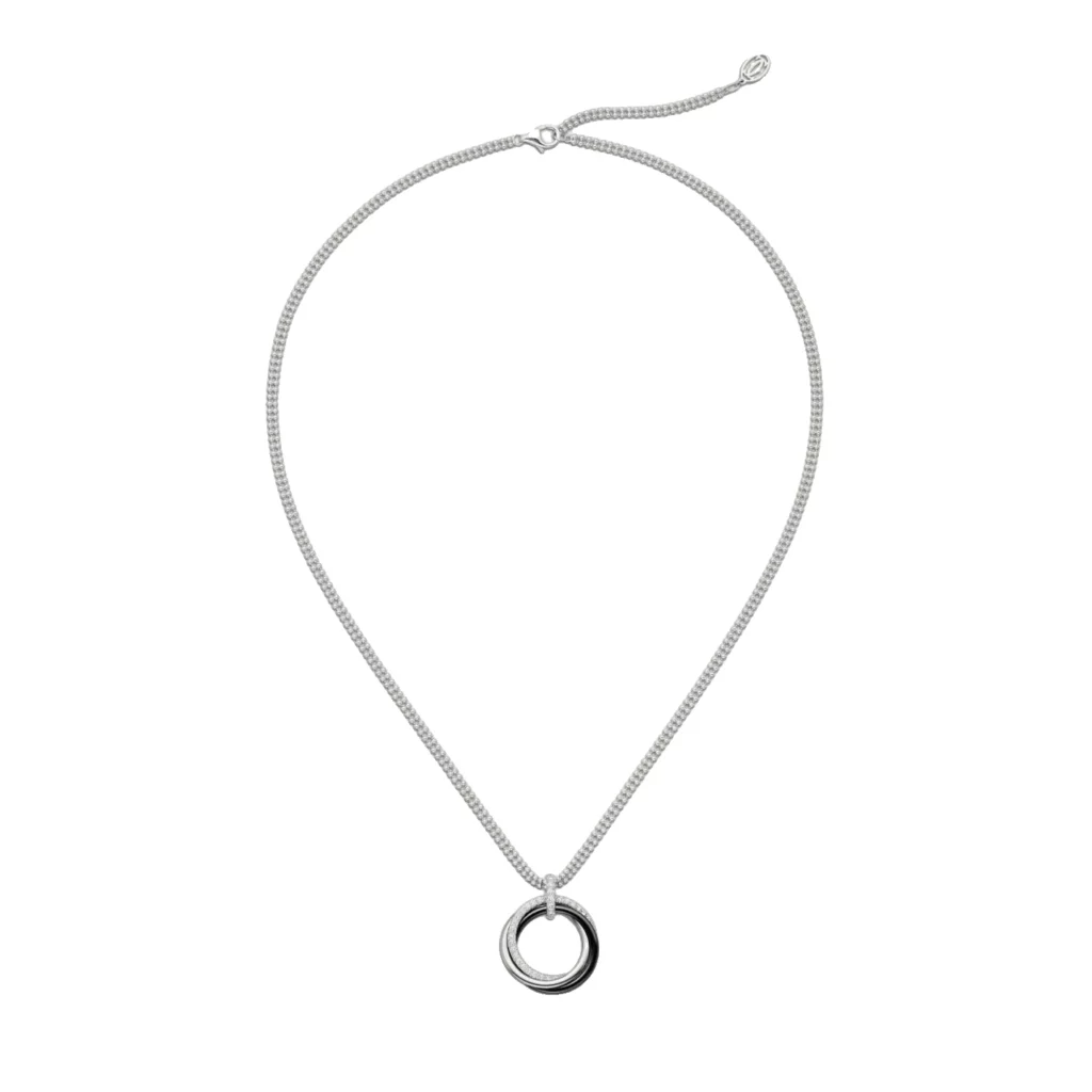 Pendentif Trinity, céramique, diamants