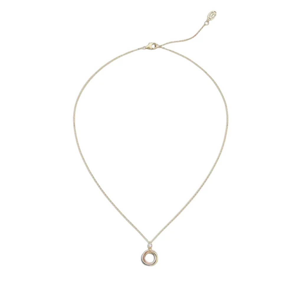 Pendentif Trinity, diamant taille brillant