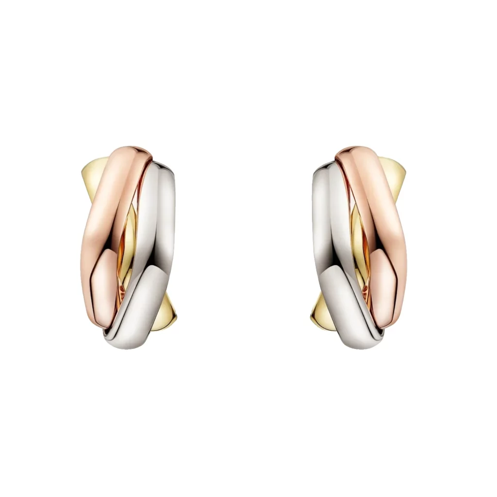 Boucles d'oreilles Trinity, de forme coussin