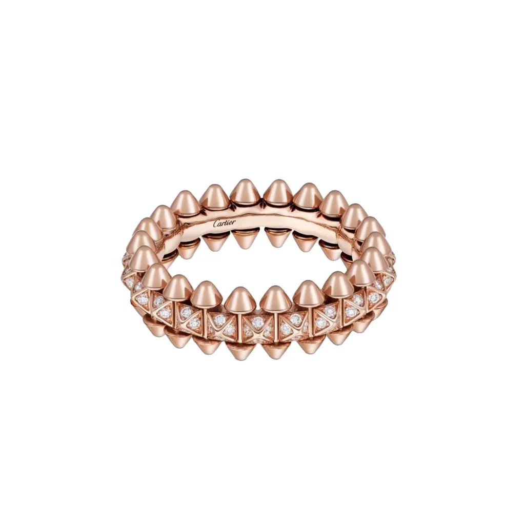 Bague Clash de Cartier, petit modèle, pavée