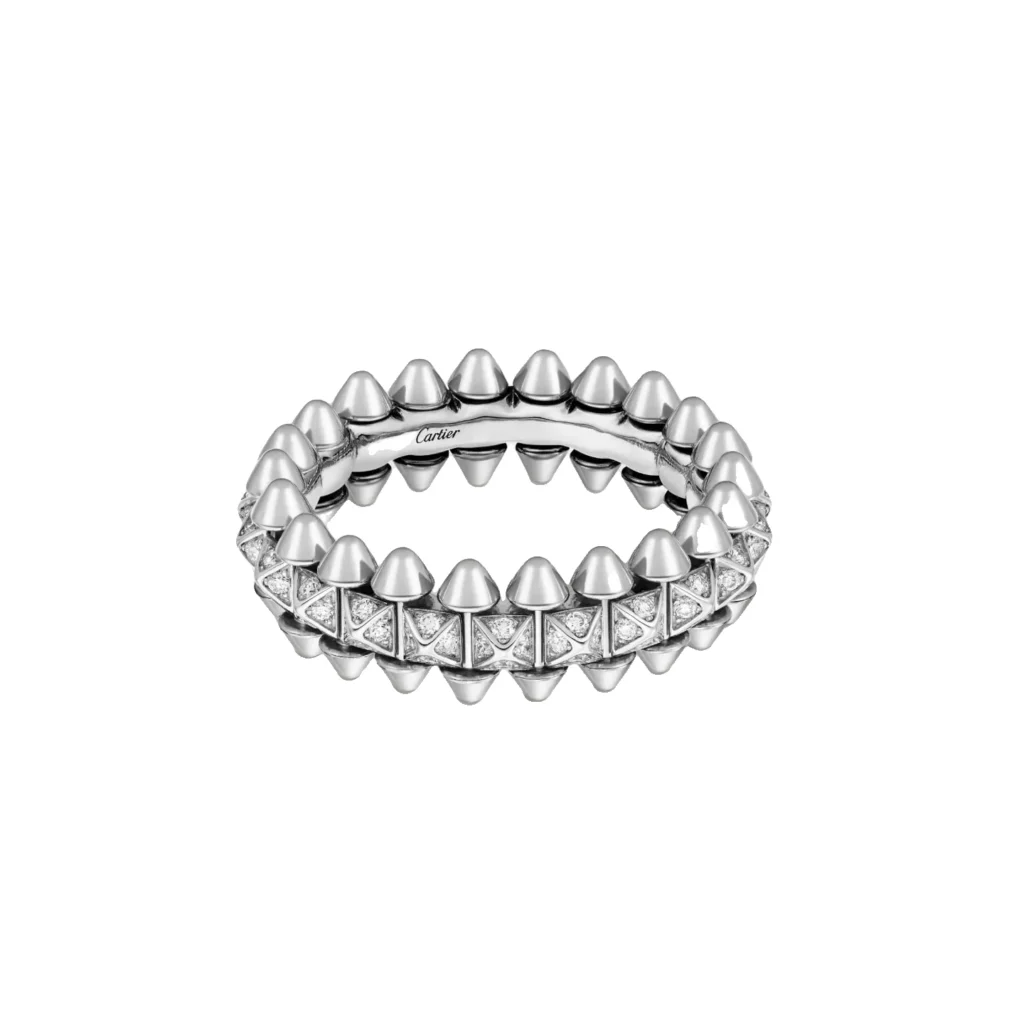Bague Clash de Cartier, petit modèle, pavée