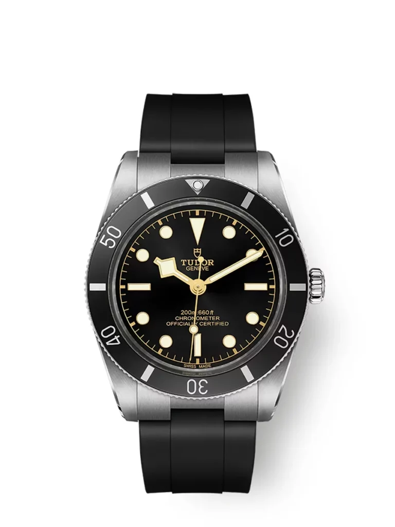 Tudor Black Bay 54 Calibre Manufacture MT5400 Boîtier en acier, 37 mm Bracelet en caoutchouc noir