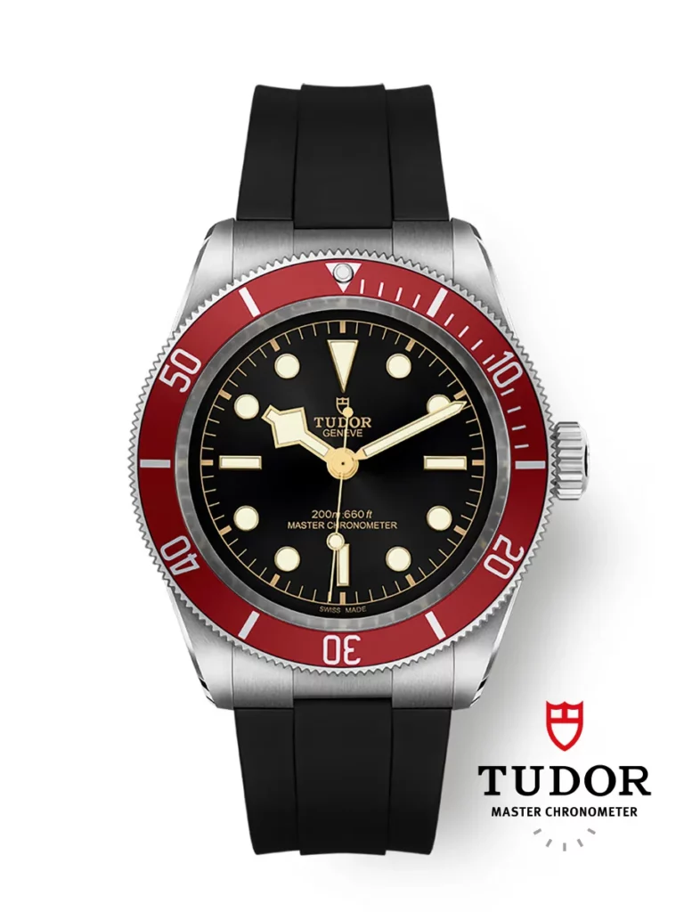 Tudor Black Bay Calibre Manufacture MT5602-U Boîtier en acier, 41 mm Bracelet en caoutchouc noir
